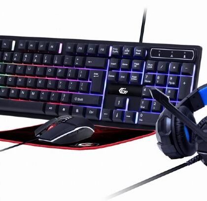 KEYBOARD USB GAMING KIT ENG/GHOST GGS-UMGL4-02 GEMBIRD  GGS-UMGL4-02 8716309118101