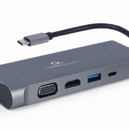 I/O ADAPTER USB-C TO HDMI/USB3/7IN1 A-CM-COMBO7-01 GEMBIRD  A-CM-COMBO7-01 8716309121477