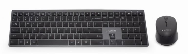 KEYBOARD +MOUSE WRL ENG/SLIM KBS-ECLIPSE-M500 GEMBIRD  KBS-ECLIPSE-M500 8716309121774