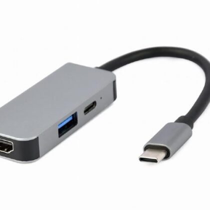 I/O ADAPTER USB-C TO HDMI/USB3/3IN1 A-CM-COMBO3-02 GEMBIRD  A-CM-COMBO3-02 8716309124188