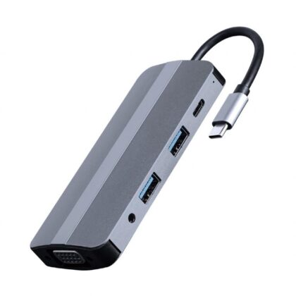 I/O ADAPTER USB-C TO HDMI/USB3/8IN1 A-CM-COMBO8-02 GEMBIRD  A-CM-COMBO8-02 8716309124195