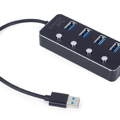 I/O HUB USB3 4PORT/UHB-U3P4P-01 GEMBIRD  UHB-U3P4P-01 8716309124591