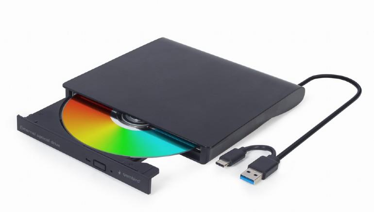 DVD RW USB3/USB-C 8X EXT RTL/BLACK DVD-USB-03 GEMBIRD  DVD-USB-03 8716309125130