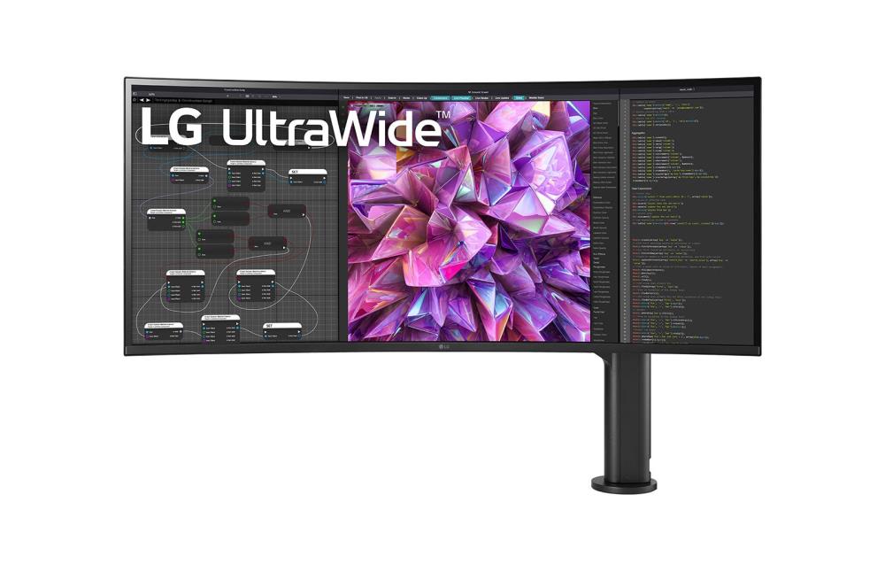 LCD Monitor LG 38WQ88C-W 38" Curved/21 : 9 Panel IPS 3840x1600 21:9 60Hz Matte 5 ms Speakers Swivel Height adjustable Tilt Colour Black / White 38WQ88C-W  38WQ88C-W 8806091600202