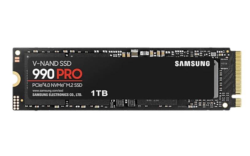 SSD SAMSUNG 990 PRO 1TB M.2 PCIE NVMe MLC Write speed 6900 MBytes/sec Read speed 7450 MBytes/sec 2.3mm TBW 600 TB MTBF 1500000 hours MZ-V9P1T0BW  MZ-V9P1T0BW 8806094215021