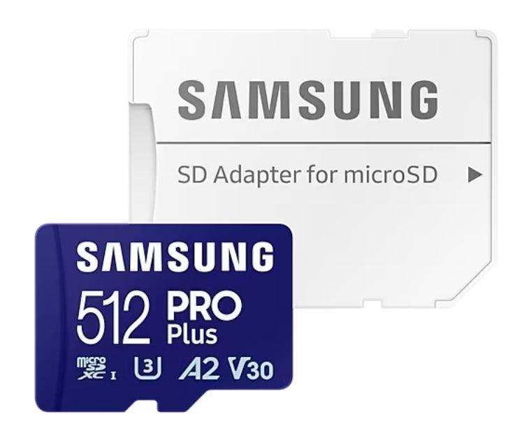 MEMORY MICRO SDXC PRO+ 512GB/W/ADAPT MB-MD512SA/EU SAMSUNG  MB-MD512SA/EU 8806094780550