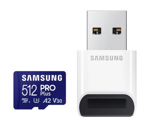 MEMORY MICRO SDXC PRO+ 512GB/W/ADAPT. MB-MD512SB/WW SAMSUNG  MB-MD512SB/WW 8806094780680