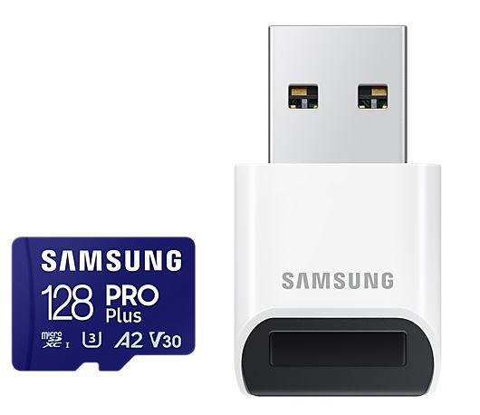 MEMORY MICRO SDXC PRO+ 128GB/W/READER MB-MD128SB/WW SAMSUNG  MB-MD128SB/WW 8806094780710