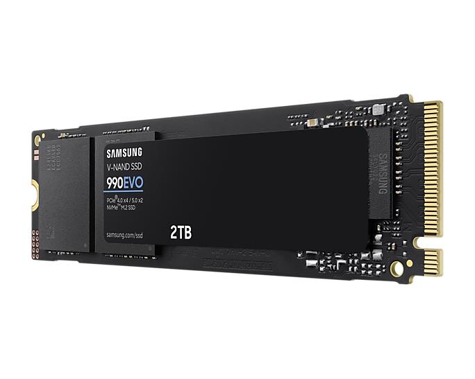 SSD SAMSUNG 990 EVO 2TB M.2 PCIe Gen5 NVMe TLC Write speed 4200 MBytes/sec Read speed 5000 MBytes/sec 2.38mm TBW 1200 TB MZ-V9E2T0BW  MZ-V9E2T0BW 8806095300269