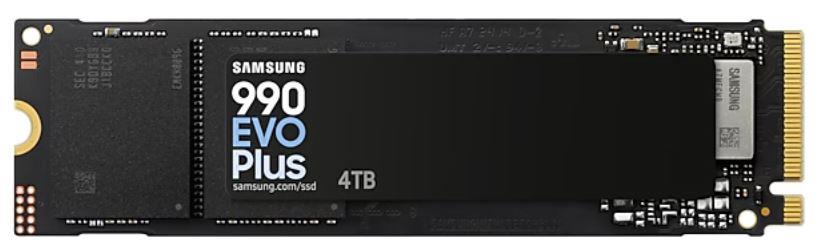 SSD SAMSUNG 990 EVO Plus 4TB M.2 PCIe Gen5 NVMe TLC Write speed 6300 MBytes/sec Read speed 7250 MBytes/sec 2.38mm TBW 2400 TB MZ-V9S4T0BW  MZ-V9S4T0BW 8806095575667