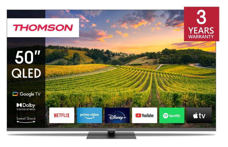 TV Set THOMSON 50" 4K/Smart QLED 3840x2160 Bluetooth Google TV 50QG5C14  50QG5C14 9120106662290