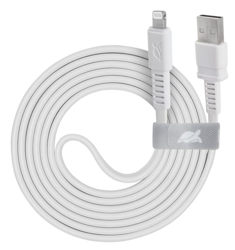 CABLE USB-A TO LIGHTNING 1.2M/WHITE PS6008 RIVACASE  PS6008WHITE 4260709011554