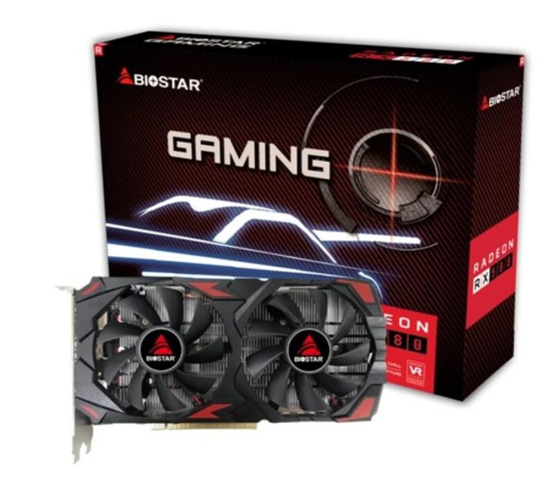 Graphics Card BIOSTAR AMD Radeon RX 580 8 GB GDDR5 256 bit PCIE 3.0 16x Memory 1274 MHz 1xHDMI 2xDisplayPort VA5815RQ82  VA5815RQ82 4712960687882