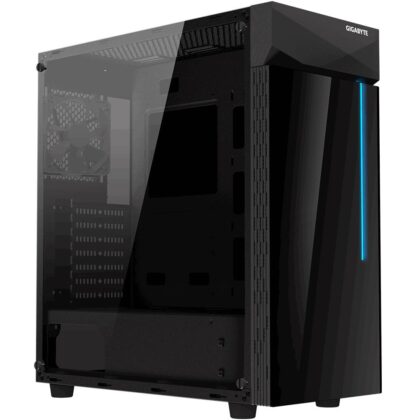 Case GIGABYTE C200 GLASS MidiTower Not included ATX MicroATX MiniITX Colour Black GB-C200G  GB-C200G 4719331551247