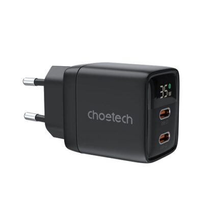 Charger CHOETECH GaN 2xUSB Type-C: 35W