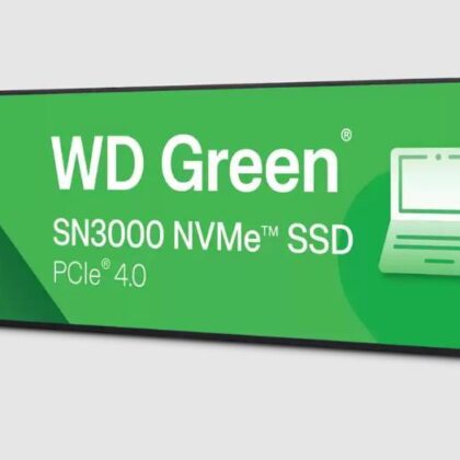 SSD WESTERN DIGITAL Green 1TB M.2 PCIe Gen4 NVMe Write speed 4200 MBytes/sec Read speed 5000 MBytes/sec 2.3mm TBW 150 TB WDS100T4G0E  WDS100T4G0E 718037907154