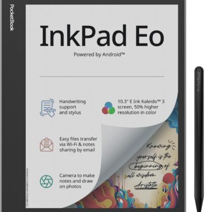 E-Reader POCKETBOOK InkPad Eo 10.3" 2480 x 1860 1xUSB-C 1xMicroSD Card Slot Bluetooth Grey PB1042-M-WW  PB1042-M-WW 7640152097379