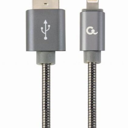 CABLE LIGHTNING TO USB2 1M/CC-USB2S-AMLM-1M-BG GEMBIRD  CC-USB2S-AMLM-1M-BG 8716309106245