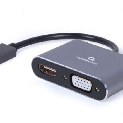 I/O ADAPTER USB3 TO HDMI/VGA/GREY A-USB3-HDMIVGA-01 GEMBIRD  A-USB3-HDMIVGA-01 8716309121330