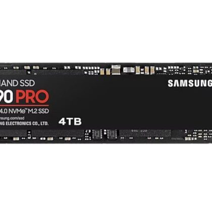 SSD SAMSUNG 990 PRO 4TB M.2 PCIe Gen4 NVMe TLC Write speed 6900 MBytes/sec Read speed 7450 MBytes/sec 2.3mm TBW 2400 TB MTBF 1500000 hours MZ-V9P4T0BW  MZ-V9P4T0BW 8806094947205