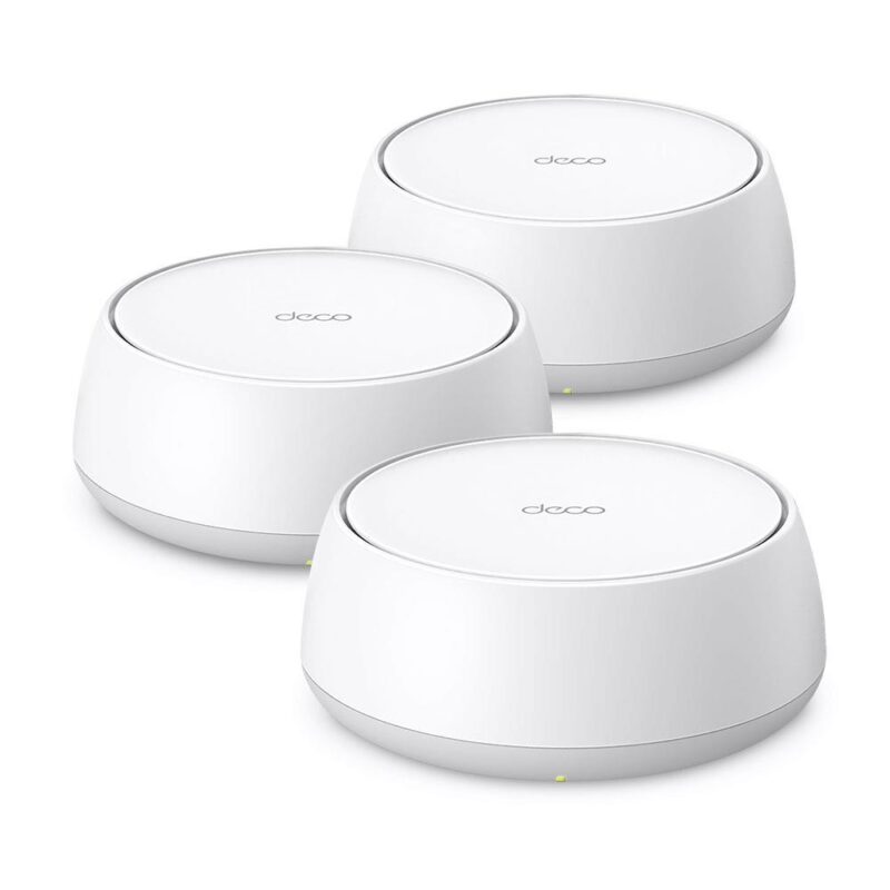 Wireless Router TP-LINK Wireless Router 3-pack 5000 Mbps Mesh Wi-Fi 7 2x2.5GbE LAN  WAN ports 2 Number of antennas 4 DECOBE25(3-PACK)  DECO BE25(3-PACK) 8885020620665