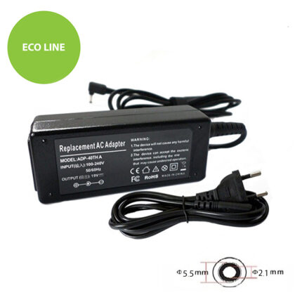 Laptop Power Adapter ACER 45W: 19V