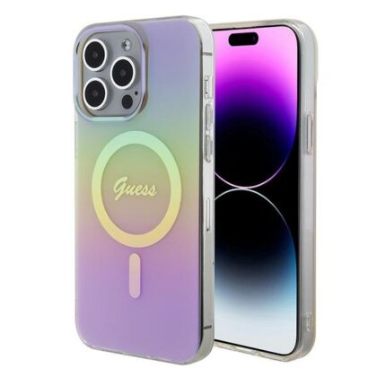 Guess IML Iridescent MagSafe Back Case for Apple iPhone 15 Pro Max GUHMP15XHITSP 3666339155094