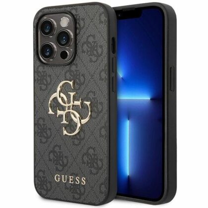 Guess 4G Big Metal Logo Back Case for Apple iPhone 15 Pro GUHCP15L4GMGGR 3666339171568