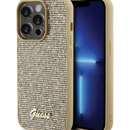 Guess PU Disco Script Metal Case for Apple iPhone 15 Pro GUHCP15LPMSDGSD 3666339173593