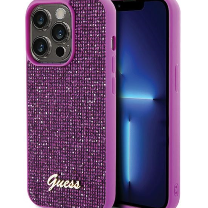 Guess PU Disco Script Metal Case for Apple iPhone 15 GUHCP15SPMSDGSF 3666339173715