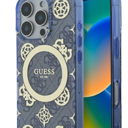 Guess IML Peony On 4G Background MagSafe Back Case for Apple iPhone 16 Pro GUHMP16LH4PYEEB 3666339300227