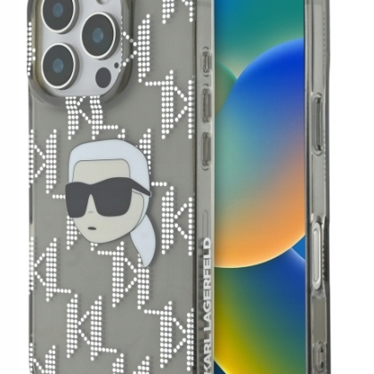 Karl Lagerfeld IML Karl Head Electroplated Back Case for Apple iPhone 16 KLHCP16SHKLPKHK 3666339319762