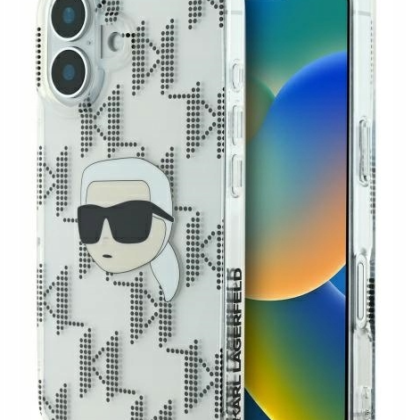 Karl Lagerfeld IML Karl Head Electroplated Back Case for Apple iPhone 16 KLHCP16SHKLPKHT 3666339319809