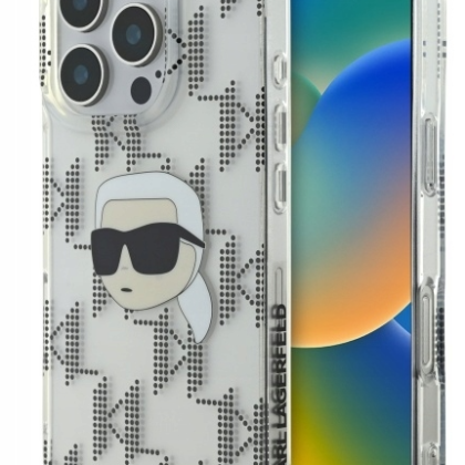 Karl Lagerfeld IML Karl Head Electroplated Back Case for Apple iPhone 16 Pro KLHCP16LHKLPKHT 3666339319823