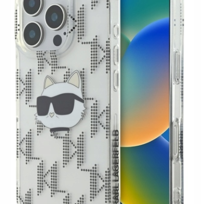 Karl Lagerfeld IML Choupette Head Electroplated Back Case for Apple iPhone 16 Pro KLHCP16LHKLPCHT 3666339319908