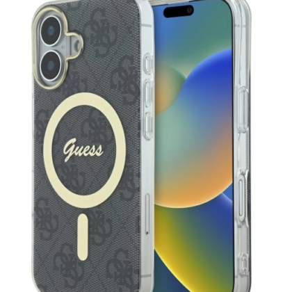 Guess IML 4G MagSafe Back Case for Apple iPhone 16 GUHMP16SH4STK 3666339341961