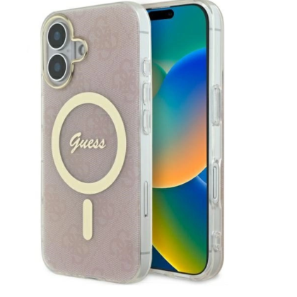 Guess IML 4G MagSafe Back Case for Apple iPhone 16 Plus GUHMP16MH4STP 3666339342050