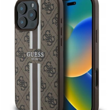 Guess 4G Printed Stripes MagSafe Back case for Apple iPhone 16 Pro GUHMP16LP4RPSW 3666339342142