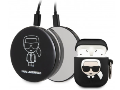 Karl Lagerfeld KLBPPBOA2K Cover Case for Apple AirPods + Charging KLBPPBOA2K 3700740491546