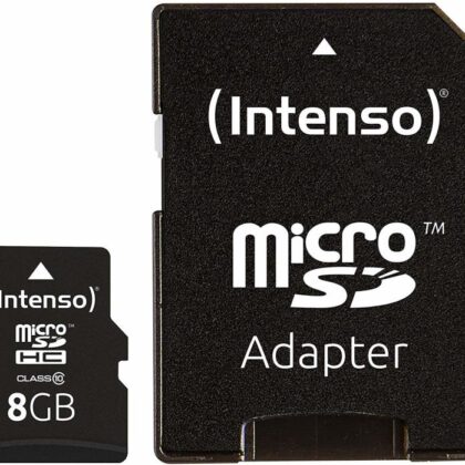 MEMORY MICRO SDHC 8GB C10/W/ADAPTER 3413460 INTENSO  3413460 4034303018185