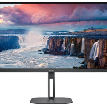 LCD Monitor AOC 27" Panel VA 2560x1440 16:9 75 Hz Matte 4 ms Speakers Swivel Pivot Height adjustable Tilt Colour Black Q27V5N/BK  Q27V5N/BK 4038986180412