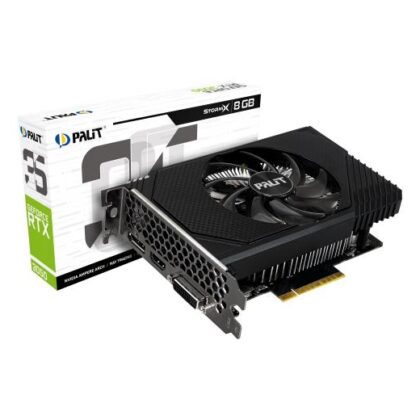 Graphics Card PALIT NVIDIA GeForce RTX 3050 8 GB GDDR6 128 bit PCIE 4.0 16x GPU 1552 MHz Dual Slot Fansink 1xDVI-D 1xHDMI 1xDisplayPort NE63050018P1-1070F  NE63050018P1-1070F 4710562243727