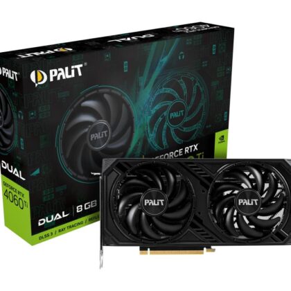 Graphics Card PALIT NVIDIA GeForce RTX 4060 Ti 8 GB GDDR6 128 bit PCIE 4.0 16x GPU 2310 MHz Dual Slot Fansink 1xHDMI 3xDisplayPort NE6406T019P1-1060D  NE6406T019P1-1060D 4710562243925