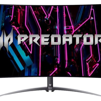 LCD Monitor ACER X45BMIIPHUZX 44.5" Gaming/Curved/21 : 9 Panel OLED 3440x1440 21:9 240 Hz Matte 0.1 ms Speakers Swivel Tilt Colour Black UM.MXXEE.001  UM.MXXEE.001 4711121493447