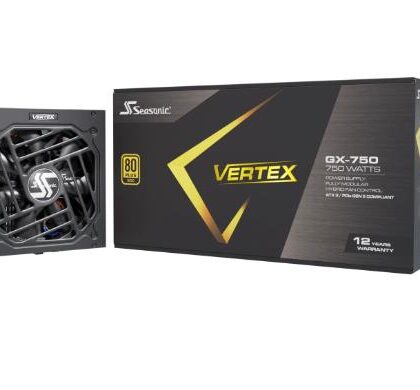 Power Supply SEASONIC VERTEX GX 750 Watts Efficiency 80 PLUS GOLD MTBF 100000 hours VERTEXGX-750  VERTEX GX-750 4711173877691