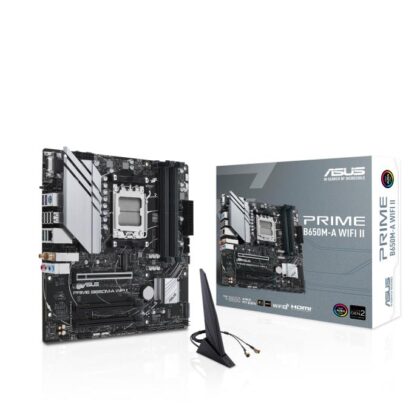 Mainboard ASUS AMD B650 Micro-ATX Memory DDR5 Memory slots 4 3xPCI-Express 4.0 16x 2xM.2 1x15pin D-sub 1xHDMI 1xDisplayPort 4xUSB 2.0 4xUSB 3.2 1xPS/2 1xRJ45 3xAudio port PRIMEB650M-AWIFIII  PRIMEB650M-AWIFIII 4711387034934