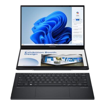 Notebook ASUS ZenBook Series DUO UX8406MA-PZ103W CPU  Core Ultra u9-185H 2300 MHz 14" Touchscreen 2880x1800 RAM 32GB LPDDR5x SSD 1TB Intel Arc Graphics Integrated Windows 11 Home Grey 1.65 kg 90NB12U1-M00HS0  90NB12U1-M00HS0 4711387462041