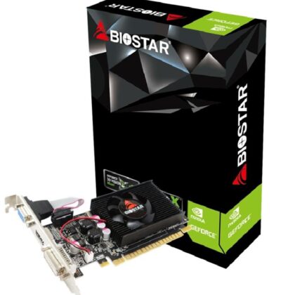 Graphics Card BIOSTAR NVIDIA GeForce 210 1 GB DDR3 64 bit PCIE 2.0 16x Memory 1333 MHz GPU 589 MHz Single Slot Fansink 1x15pin D-sub 1xDVI-D 1xHDMI VN2103NHG6  VN2103NHG6 4712795656794