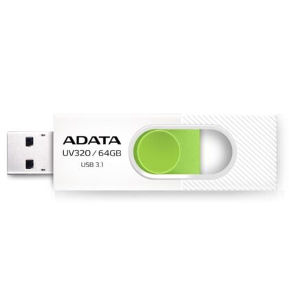 MEMORY DRIVE FLASH USB3.1 64GB/WHITE AUV320-64G-RWHGN ADATA  AUV320-64G-RWHGN 4713218462831