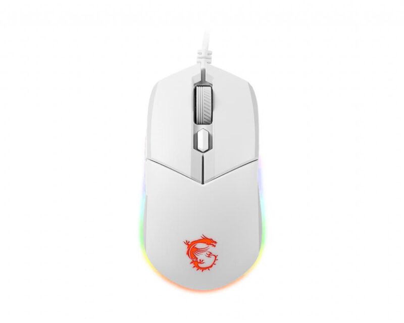 MOUSE USB OPTICAL GAMING/CLUTCH GM11 WHITE MSI  CLUTCHGM11WHITE 4719072813536